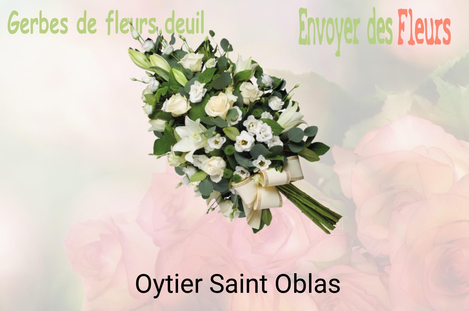 Gerbe de fleurs de deuil livrée à Oytier-Saint-Oblas